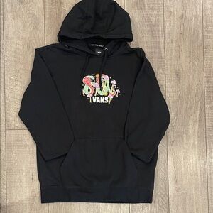 Vans Men’s Black Hoodie With Mushroom Cobra Snake Size Large